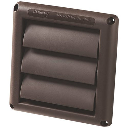 Deflecto Supurr-VentÂ® Louvered Vent Hood, 6", Brown
