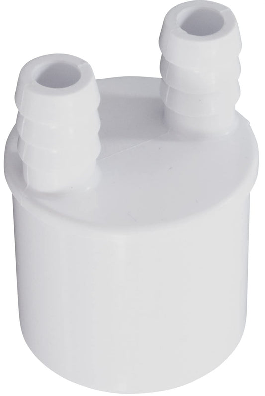 Custom Molded Products 21033-000-000 Barb Manifold 1" Spigot x 3/8" Barb 2 Port