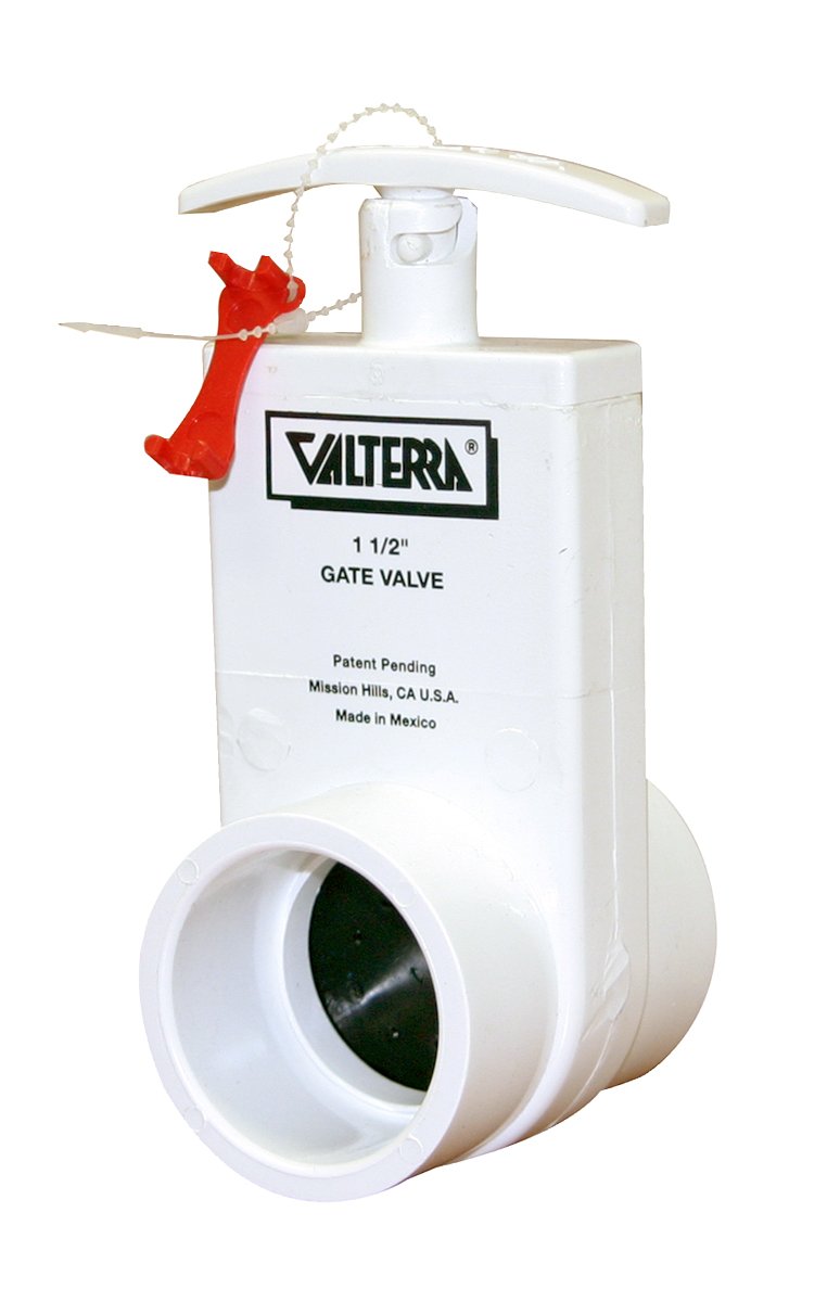 Valterra 2102X 45 PSI Unibody 1.5" Slip x Spigot Pool & Spa PVC Gate Valve