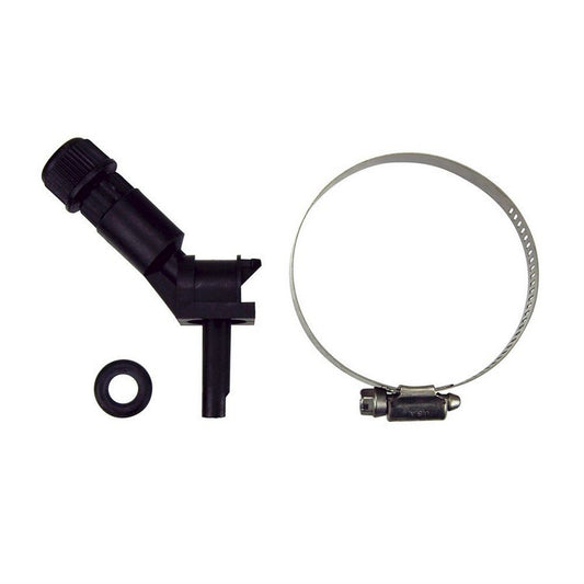 Blue White TI40-4V 0.25in Threadless Injector OD Fitting Tube and Clamp