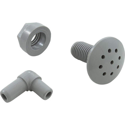 Custom Molded Products Econo Air Injctr (3/8In B 90-Deg; Gy)