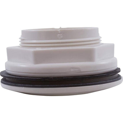 Waterway Plastics 806105082503 White 1-1/2" FPT Thru with Nut