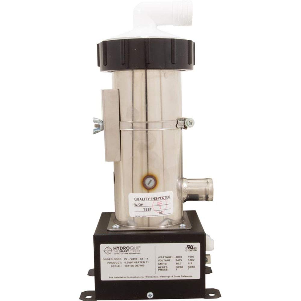 Hydro Quip Heater, Vertical Lo-Flo Repl, HQ Universal Rite-Fit, 4.0kW