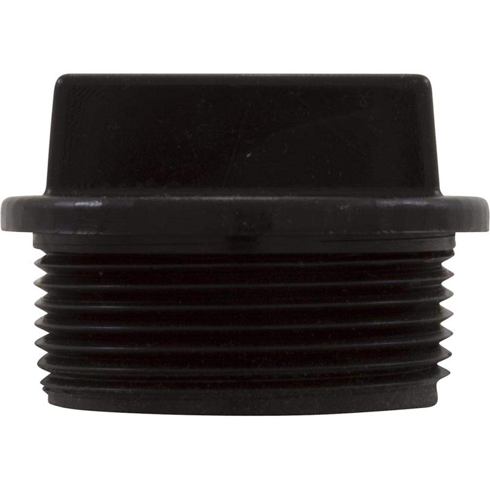 Waterway Plastics Universal Plug 1 1/2" Mpt W/O Ring Groove - Black