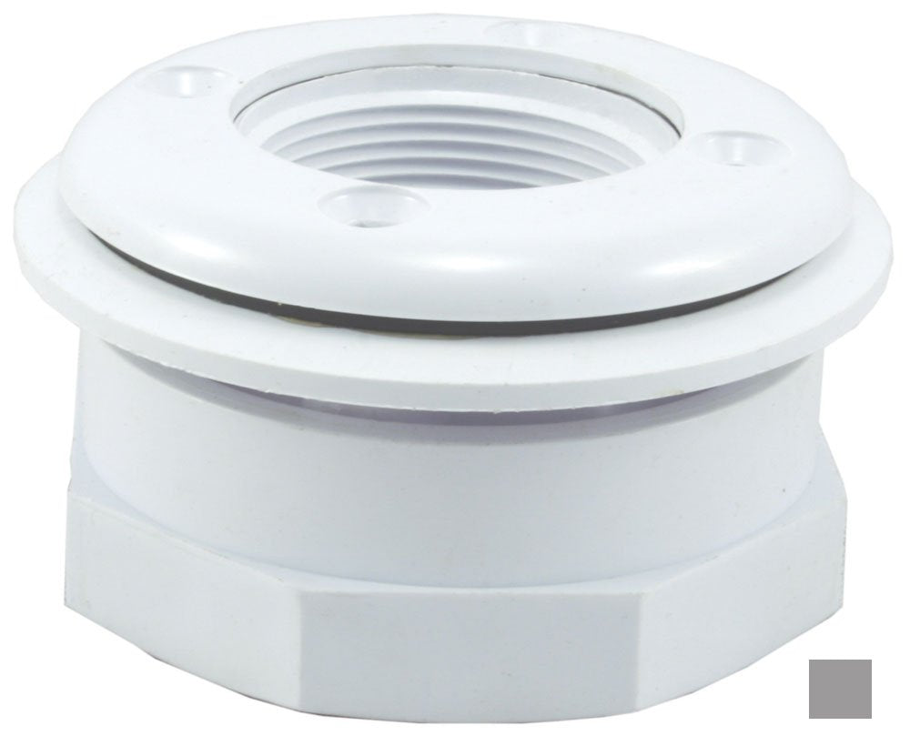 Custom 25522-001-000 1.5" FIP Vinyl I/O Wall Return Fitting - Gray