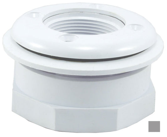 Custom 25522-001-000 1.5" FIP Vinyl I/O Wall Return Fitting - Gray