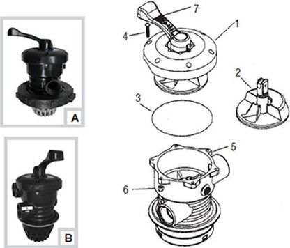 Waterway Top Mount Valve Clearwater Cover O'ring MODEL WVS0002 (805-0254)