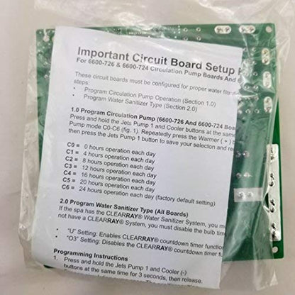 Sundance Spas Printed Circuit Board: 1-Pump Led No-Circ 2002+ Lx-10 Sweetwater