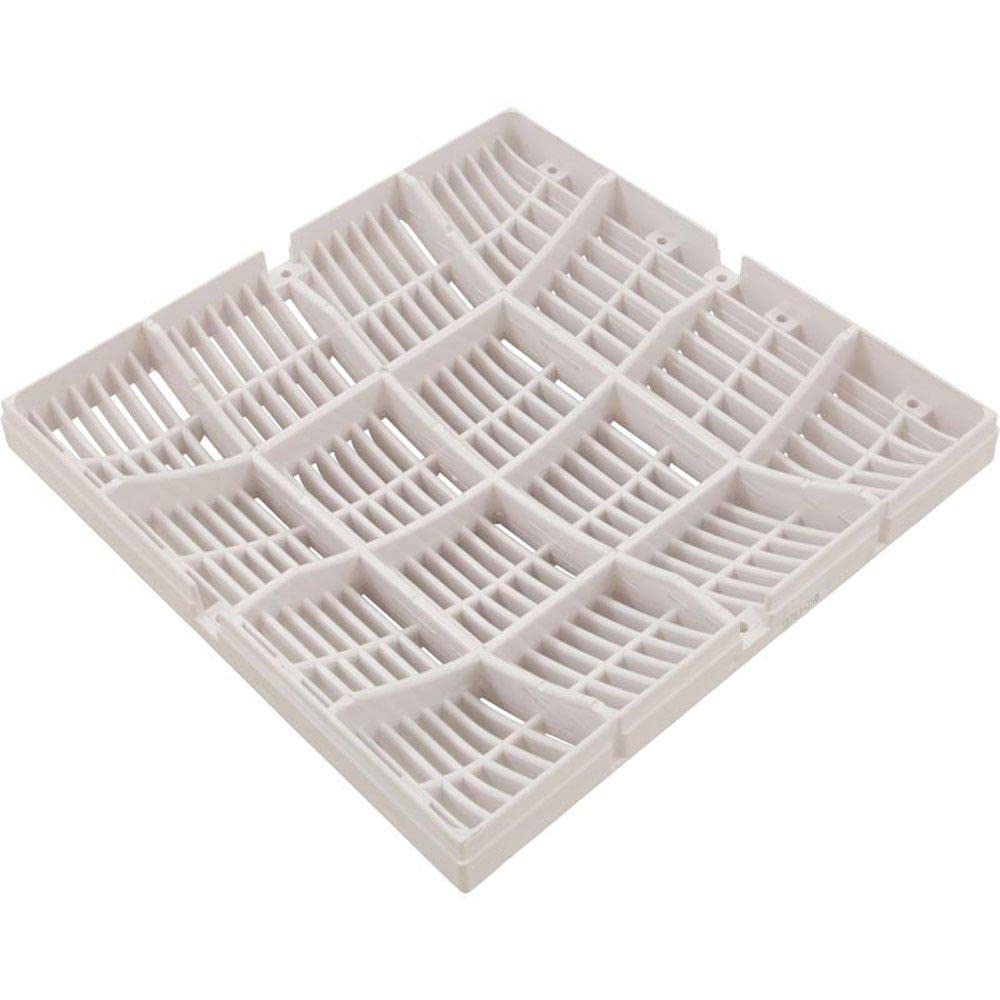 Waterway Plastics 642-4720 V Pool Grate, 12" x 12", White