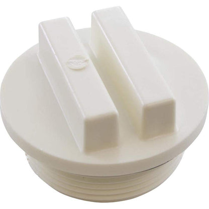 Plug, Praher ABS Side Mount Valves, 1-1/2"mpt, White