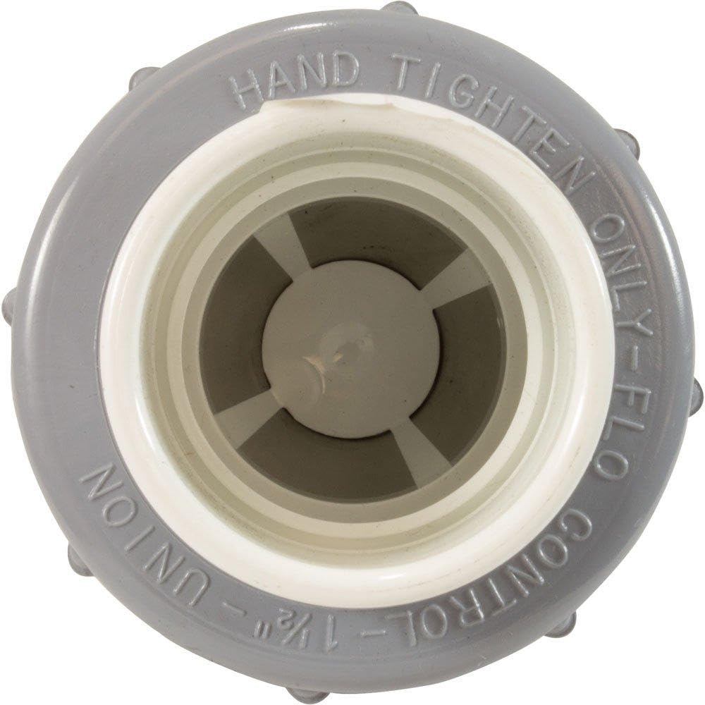 Check Valve, Flo Control,Spring,1-1/2"s,1/2lb,True Union,Wht 1700-15