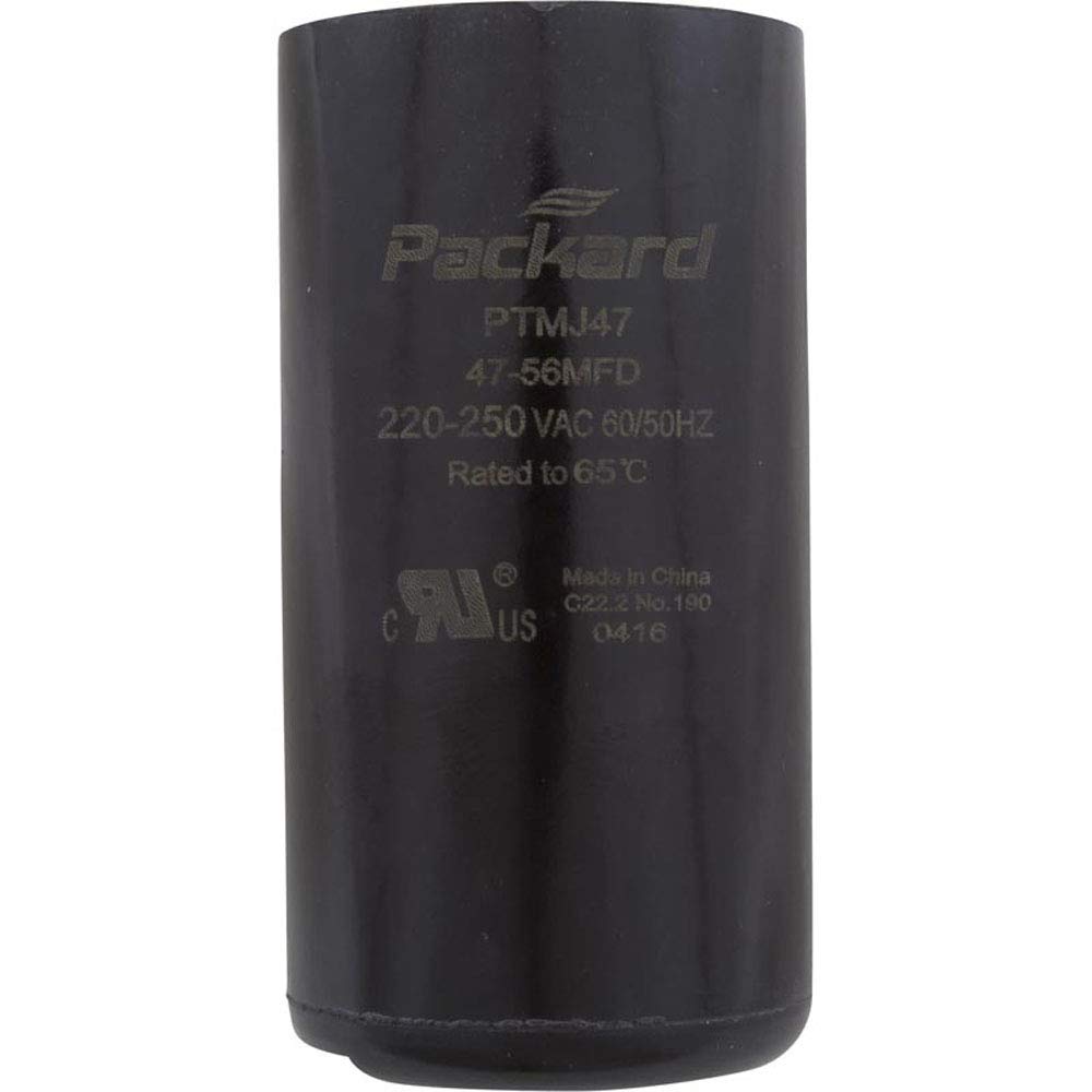 Pooltek Start Capacitor, 47-56 MFD, 220-250 VAC
