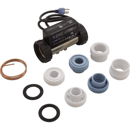 Hydro-Quip Heater, Bath,HQ Inline,PH101-15UP-S,1.5kW,3ft Cord,Plug,5.5"