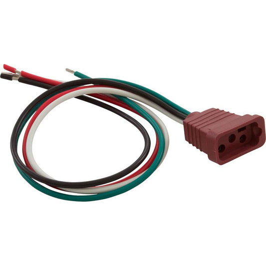 Hydro-Quip Receptacle, H-Q, Pump 2, 2 Speed, Molded, Brown, 14/4 09-0023C