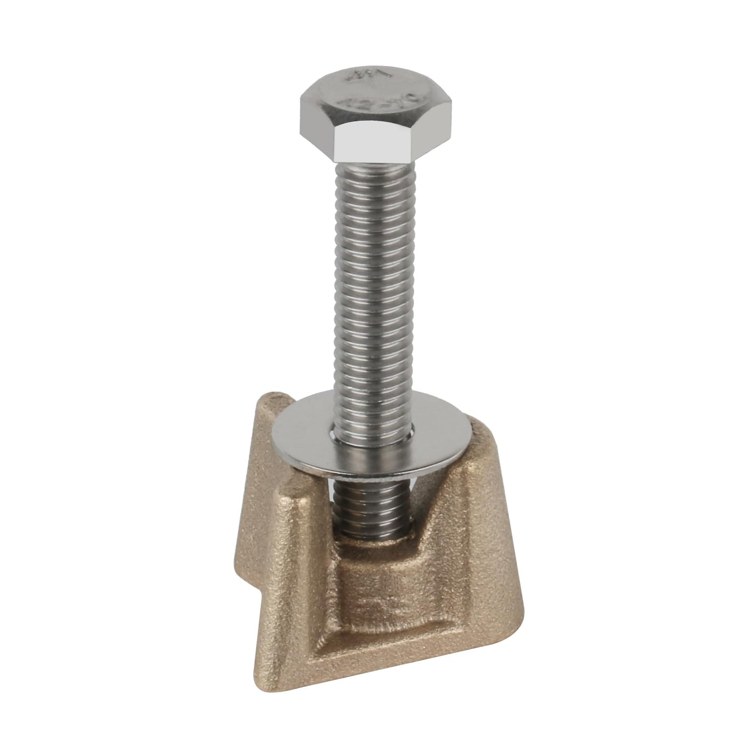 Pool Ladder Anchor PW-4C 4" Wedge Hanover Style Anchors Bronze with Bolt - Fits 4" Rail Anchors - Pool Rail Anchor