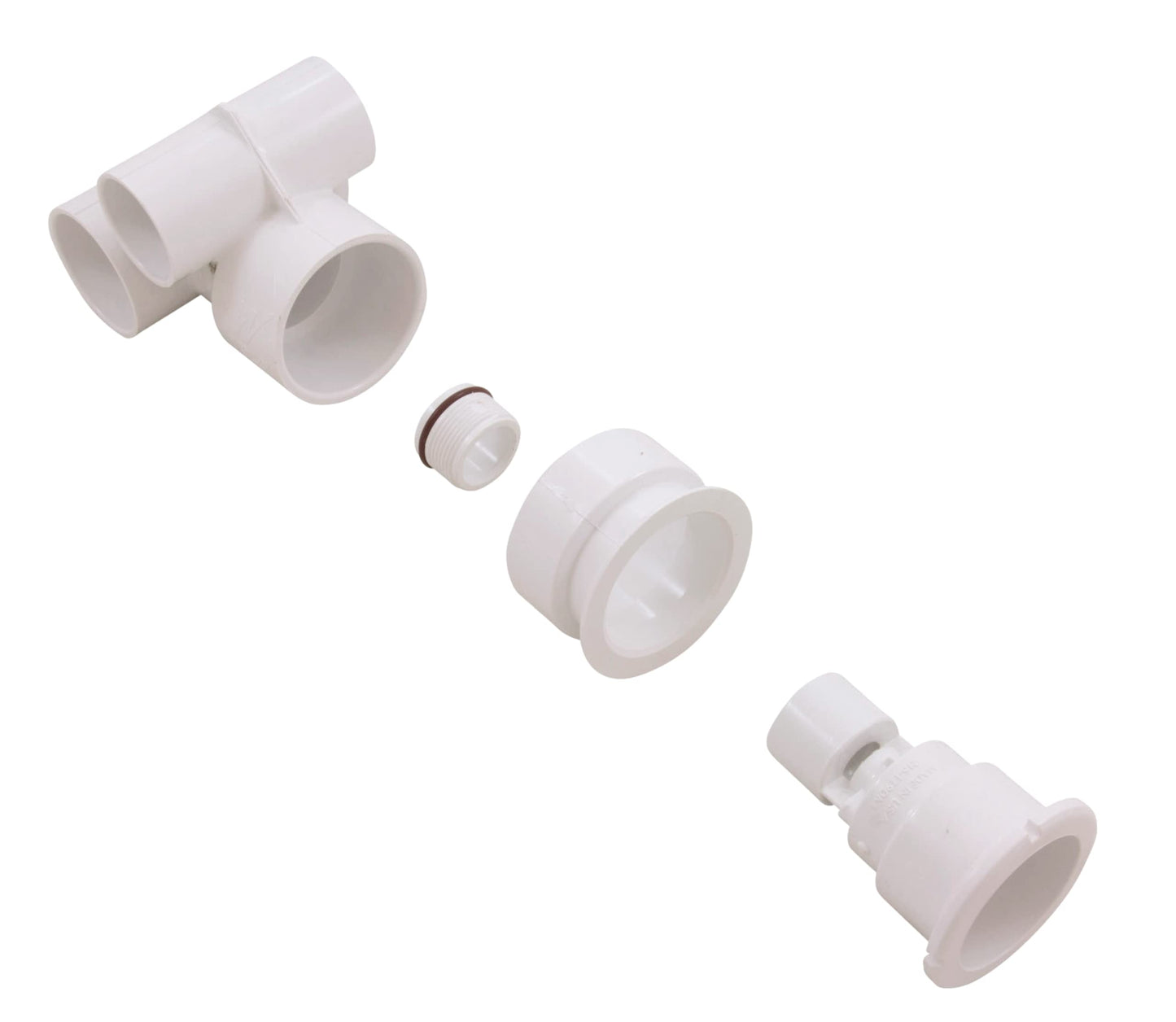 Waterway Poly Storm Jet Tee Body Assembly White 229-1110