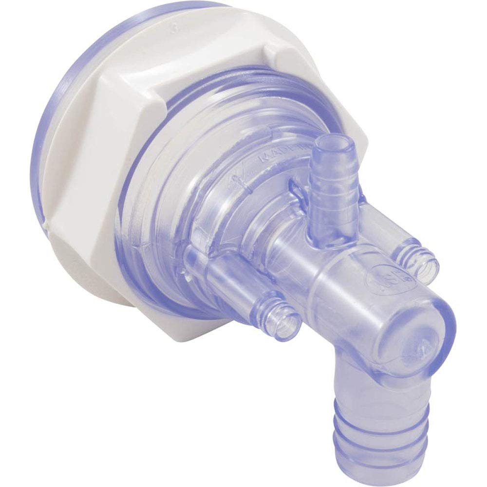 Waterway 228-0408 Jet Body, Poly Storm, a3/8" b, w3/4" b, THD, Clear