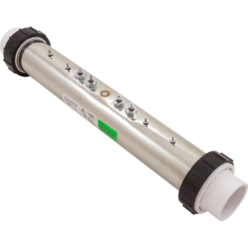 Hydro-Quip Ultimate Heater, Flow Thru, Dual Element 11 Kw, 3in. X 19.250in. 26-0054-K