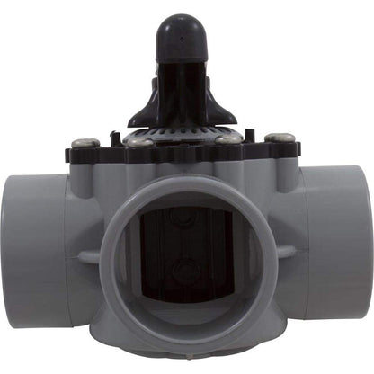 Custom Molded Products CMP Diverter Valve, 2In S X 2.5In Sp, 3-Way, Gray 25933-201-000