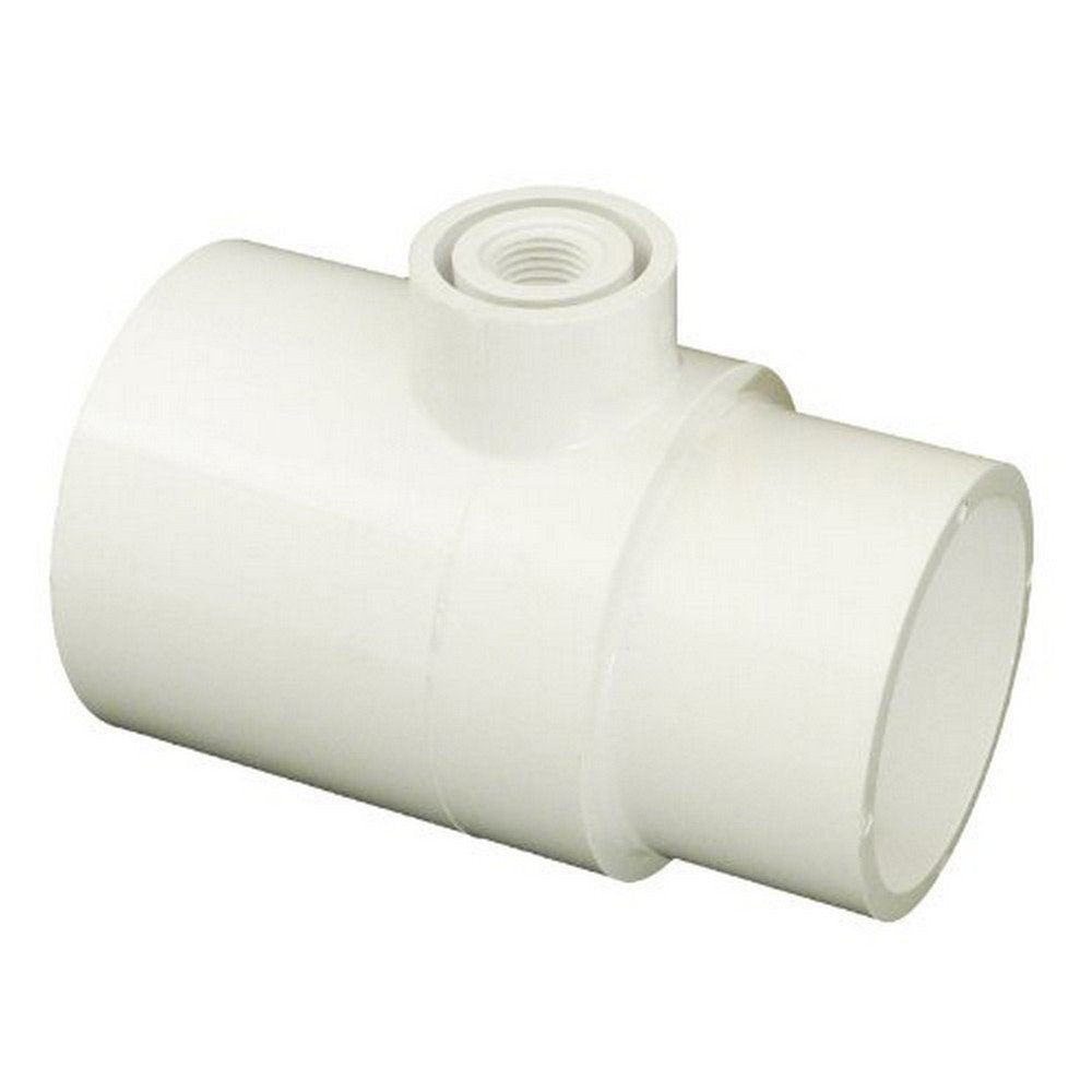 Waterway 413-2180 2" Spigot x 2" Slip x 0.35" FPT Tee