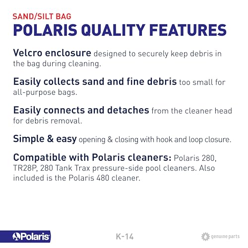 Polaris Zodiac K14 Sand and Silt Bag Replacement