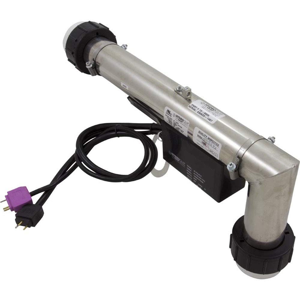 Hydro Quip Heater, L Shape, HQ PS Elec, 230v, 5.5kW, w/Short Cord, Slide