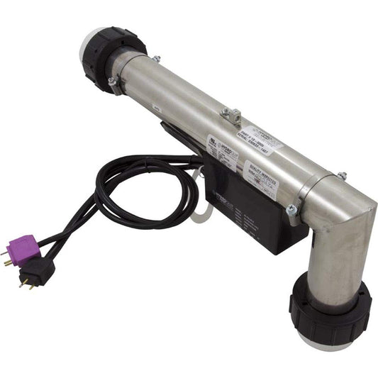 Hydro Quip Heater, L Shape, HQ PS Elec, 230v, 5.5kW, w/Short Cord, Slide