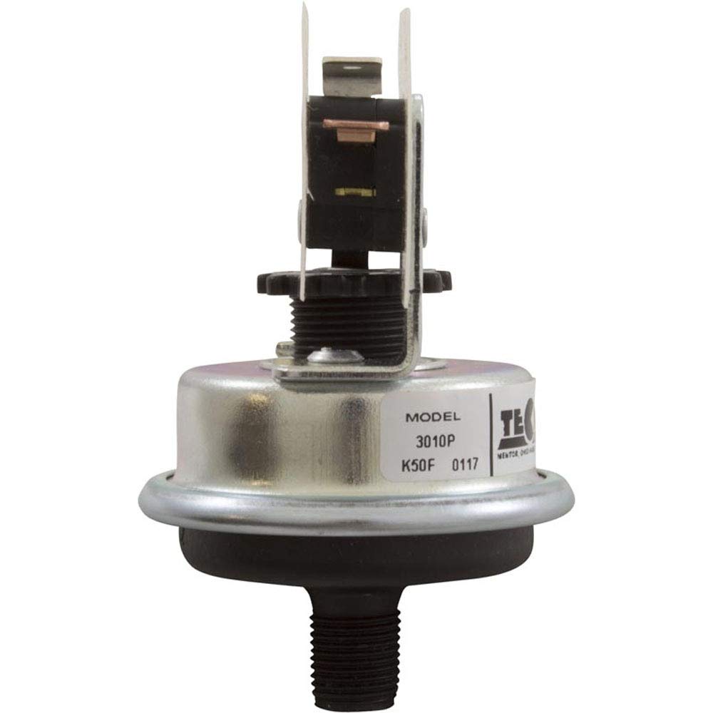 Tecmark 3010P Pressure Switch 3010P, 25A, 1/8"mpt, SPNO, Plastic