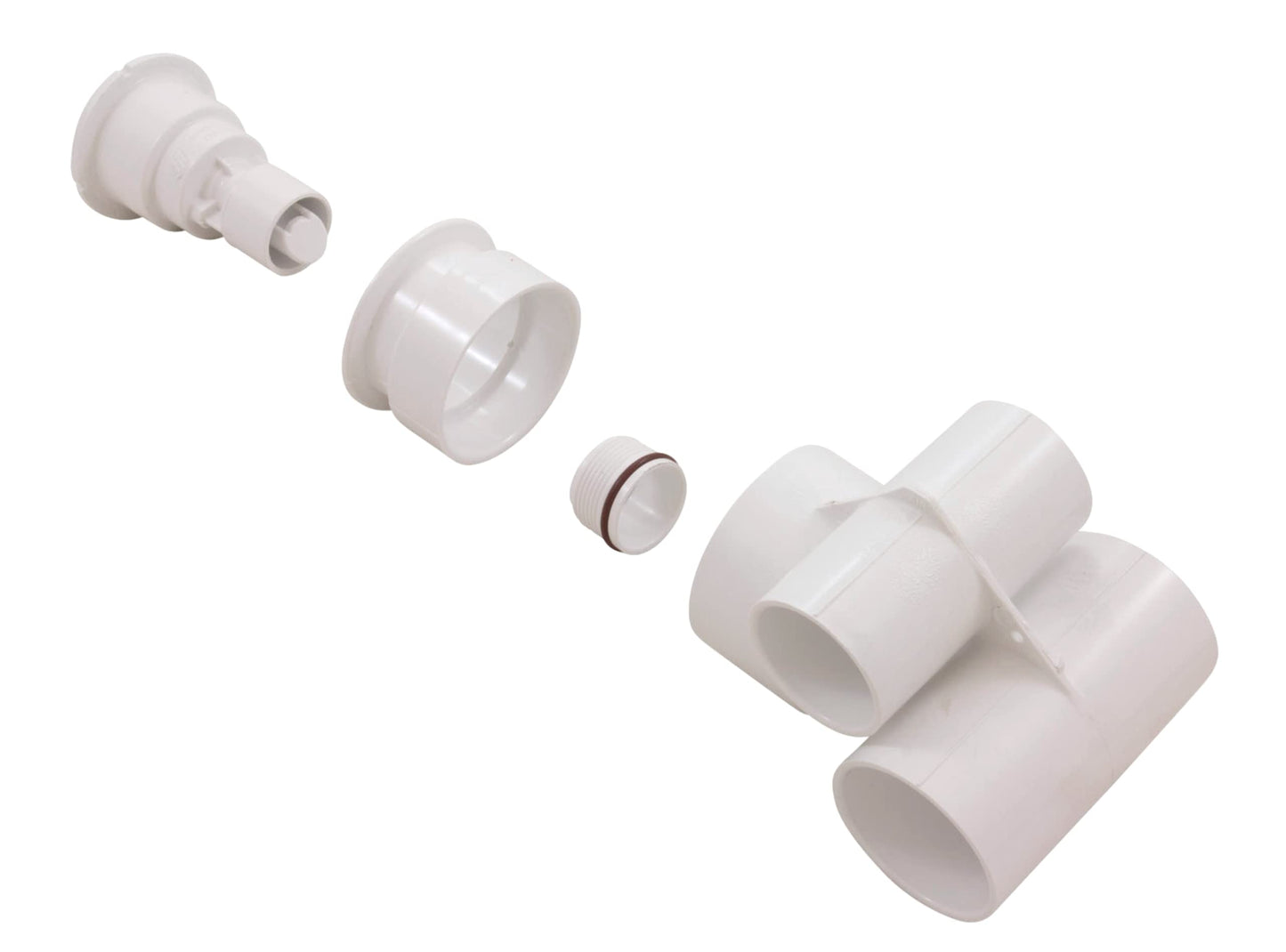 Waterway Poly Storm Jet Tee Body Assembly White 229-1110