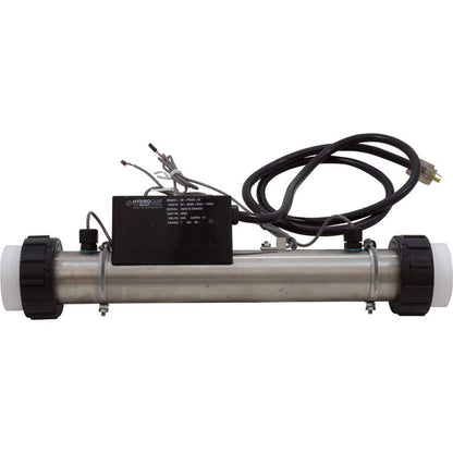 Hydro Quip Heater, FloThru, PS-B Series M7, 15"x 2", 230v, 4kW, 60" Cord