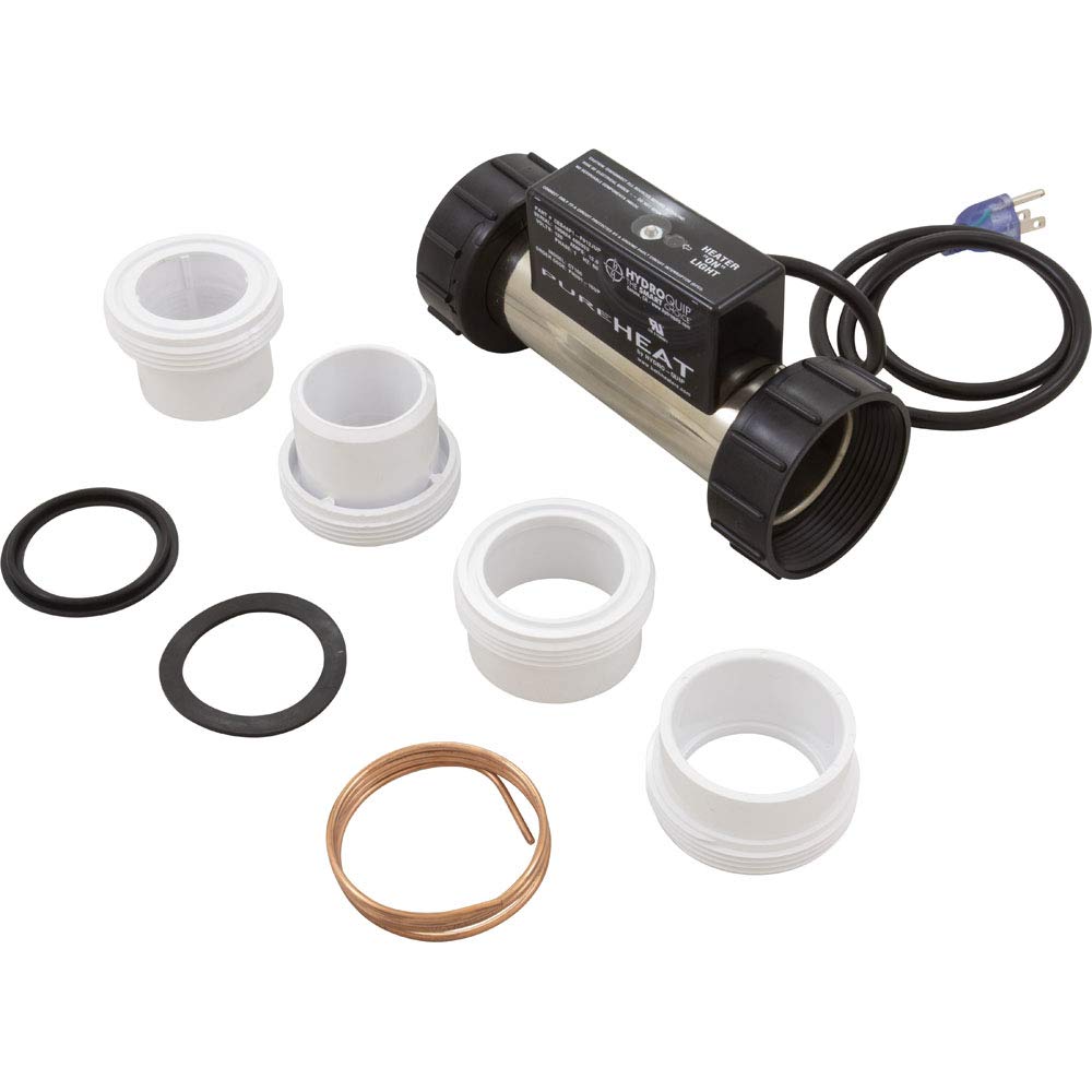 Hydro-Quip Pure Heat 2 inch In-Line Compact 1.5kW Whirlpool Bath Heater PH301-15UP