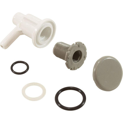 Waterway Lo-Pro Air Injector 90 Ell, 3/8in Air, 3/4in Hole, Grey 670-2207