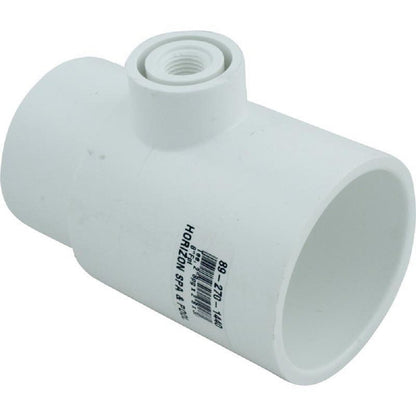Waterway 413-2180 2" Spigot x 2" Slip x 0.35" FPT Tee