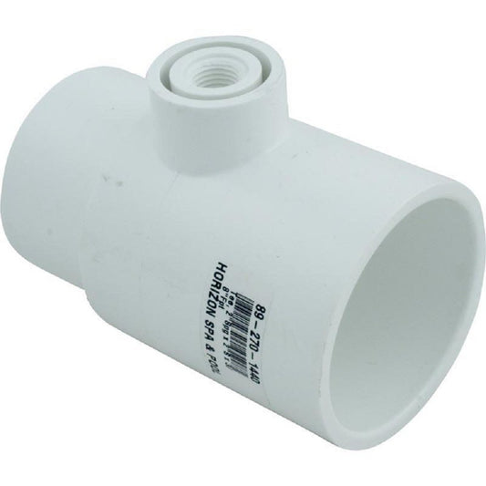 Waterway 413-2180 2" Spigot x 2" Slip x 0.35" FPT Tee