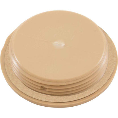 Custom Molded Products 1.5In Npt Flat Plug, Tan