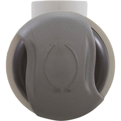 Custom Molded 25036-707-000 On/Off Valve, CMP Pro-Seal, 2-1/16"hs, Wave, 1"s, Slvr/Graph Gry