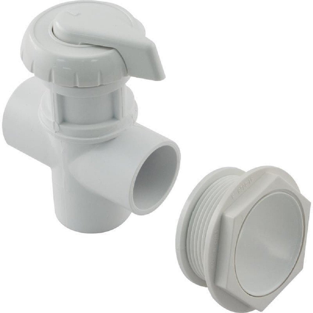HydroAir 11-4020-WH Hydroflow 1 in Slip 3-Way Valve Assembly White