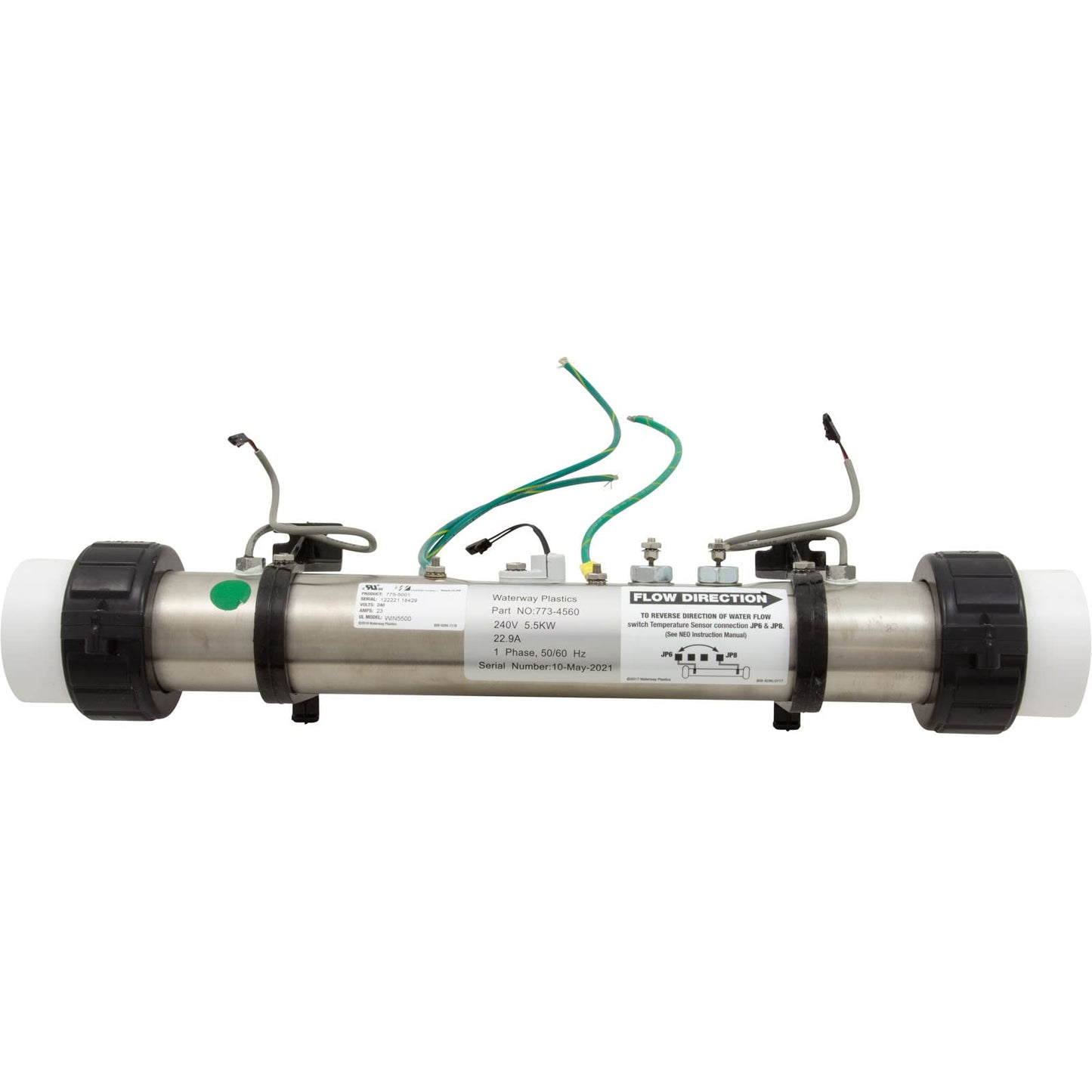 Waterway 775-5001 NEO Series Heater FloThru 15" x 2" 5.5kW 230v