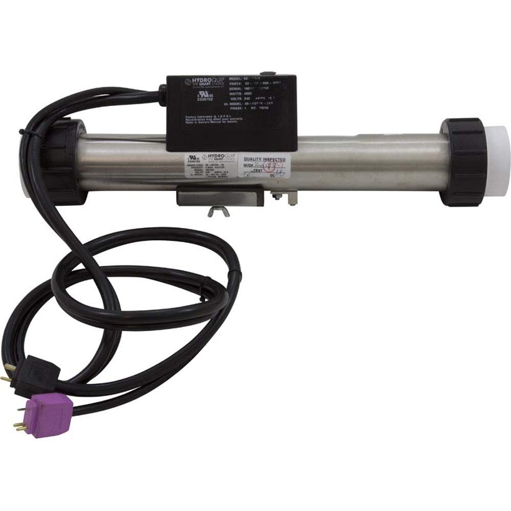 Hydro-Quip Heater, FloThru, HQ PS Elec,230v, 4.0kW, w/Long Cord, Slide 48-PS40