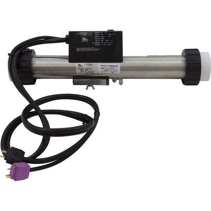 Hydro-Quip Heater, FloThru, HQ PS Elec,230v, 4.0kW, w/Long Cord, Slide 48-PS40