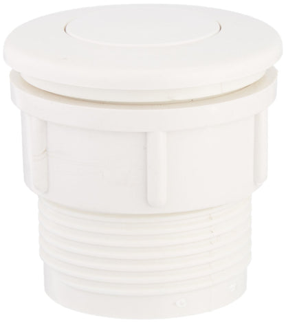 Waterway Plastics 806105114501 White 1-1/2" Spa Air Button Flush