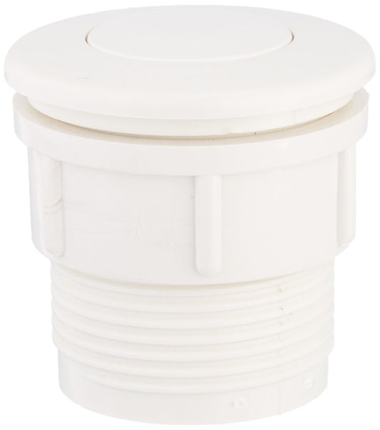 Waterway Plastics 806105114501 White 1-1/2" Spa Air Button Flush