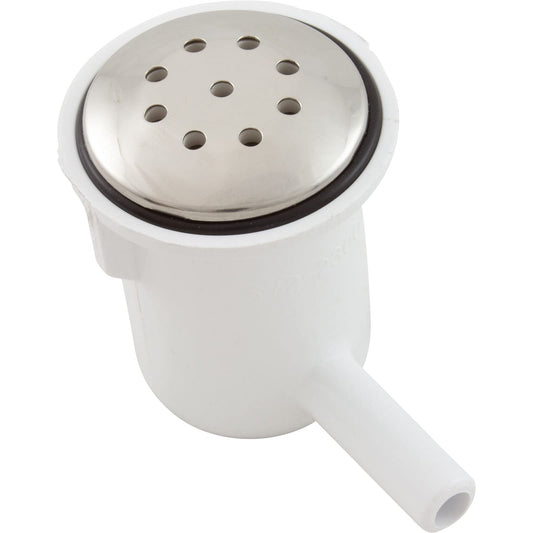 Waterway Top-Flo Air Injector 3/8in. Barbed Ell - SS Escutcheon 670-2350