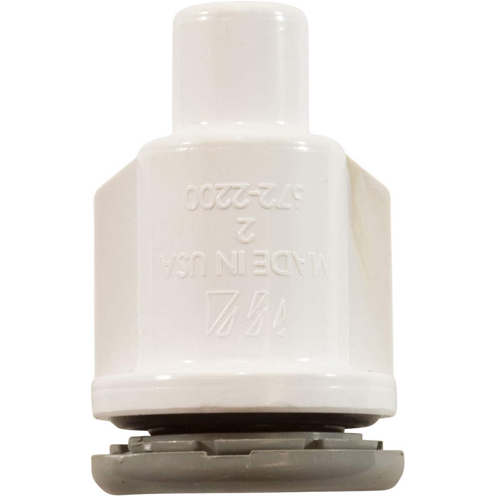 Waterway Lo-Pro Air Injector 90 Ell, 3/8in Air, 3/4in Hole, Grey 670-2207