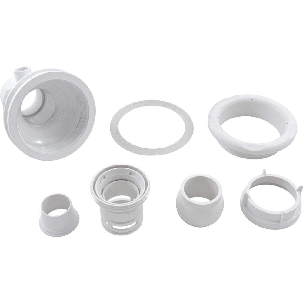 Waterway Plastics Jet Cmplt, WW Old Faithful, 4-3/4"hs, 175gpm, Scal, Wht, Str Body