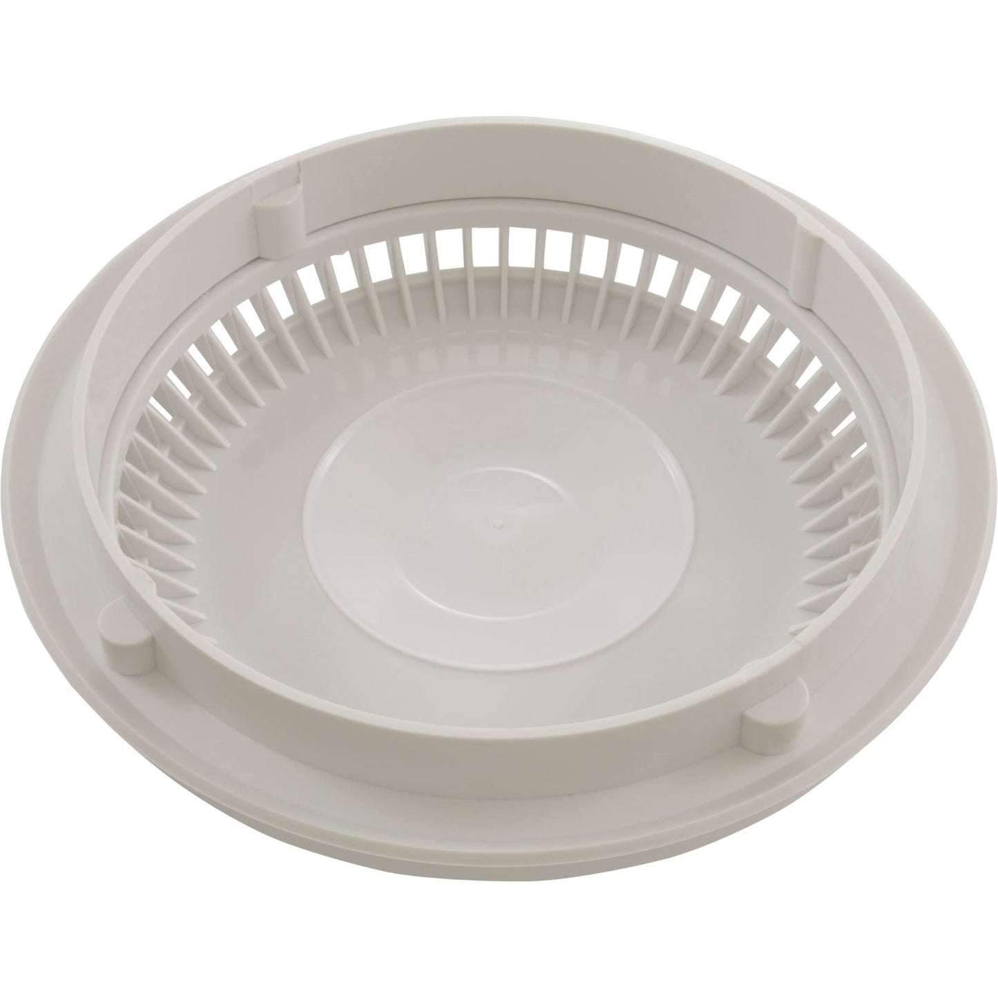 Afras Anti-Vortex Drain Cover and Ring 7.75 inch with 2 Screws - White Pool Main Grate Replacement 10064W ABF64