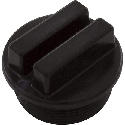 Waterway Plastics Universal Plug 1 1/2" Mpt W/O Ring Groove - Black
