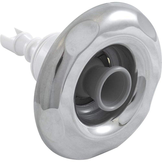 Waterway Plastics Jet Intl, WW Poly Storm, 4" fd, Dir, Scalloped, SS/Gry, THD