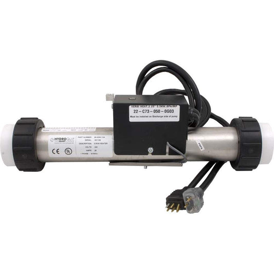 Hydro Quip Heater, VersiHeat, HQ Elec CS9408, 13" x 2", 230v, 5.5kW