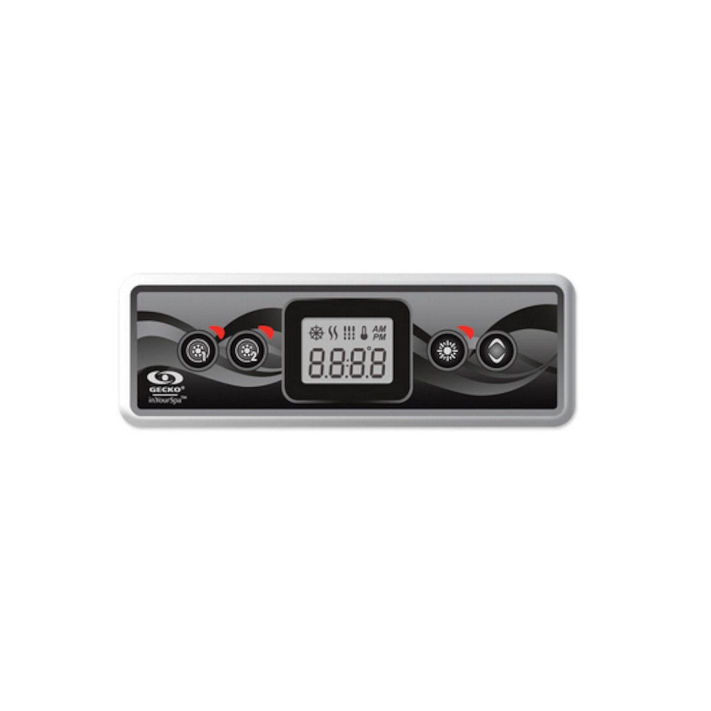Gecko in.k300 Electronic Keypad 4-Button, LCD, Pump1-Pump2-Light-Temp, 10' Cable, w/in.Link Plug
